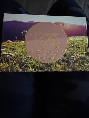 Prayer Cards Box with Meadow Design